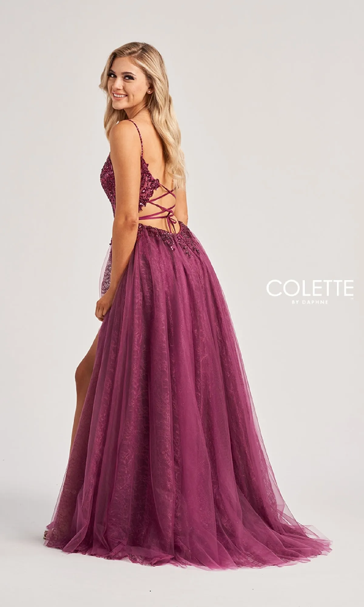 Long Prom Dress: Colette CL8240 sold by PromGirl product image thumbnail 2