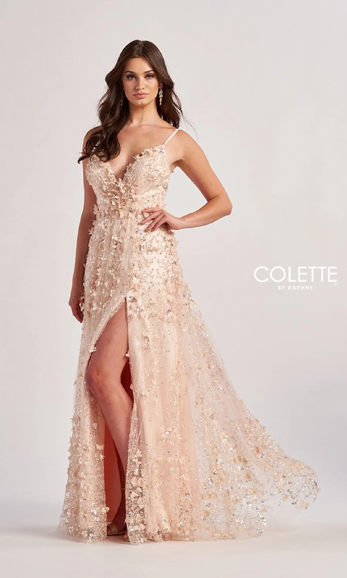 Long Prom Dress: Colette CL8525 sold by PromGirl product image thumbnail 4