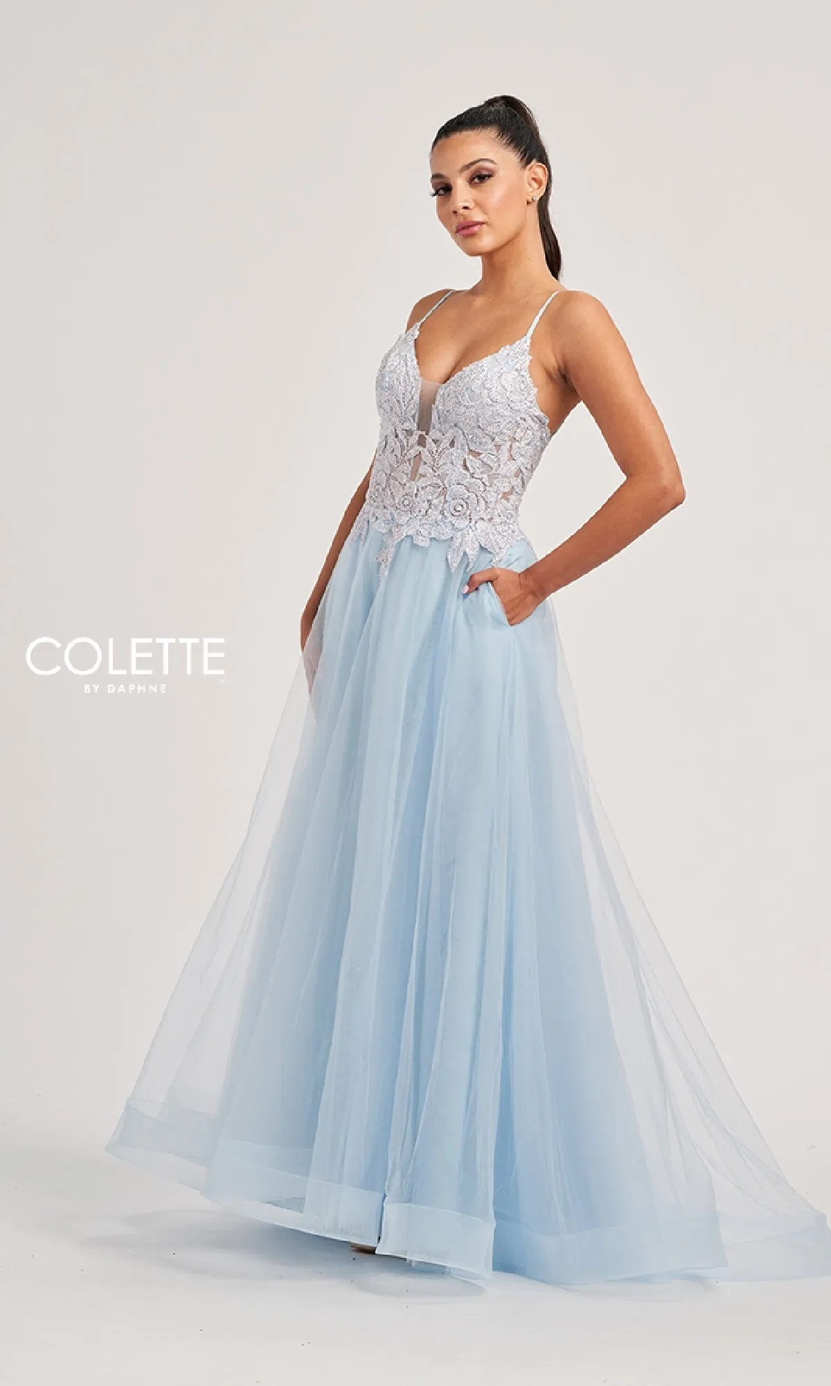 Long Prom Dress: Colette CL8100 sold by PromGirl product image thumbnail 3
