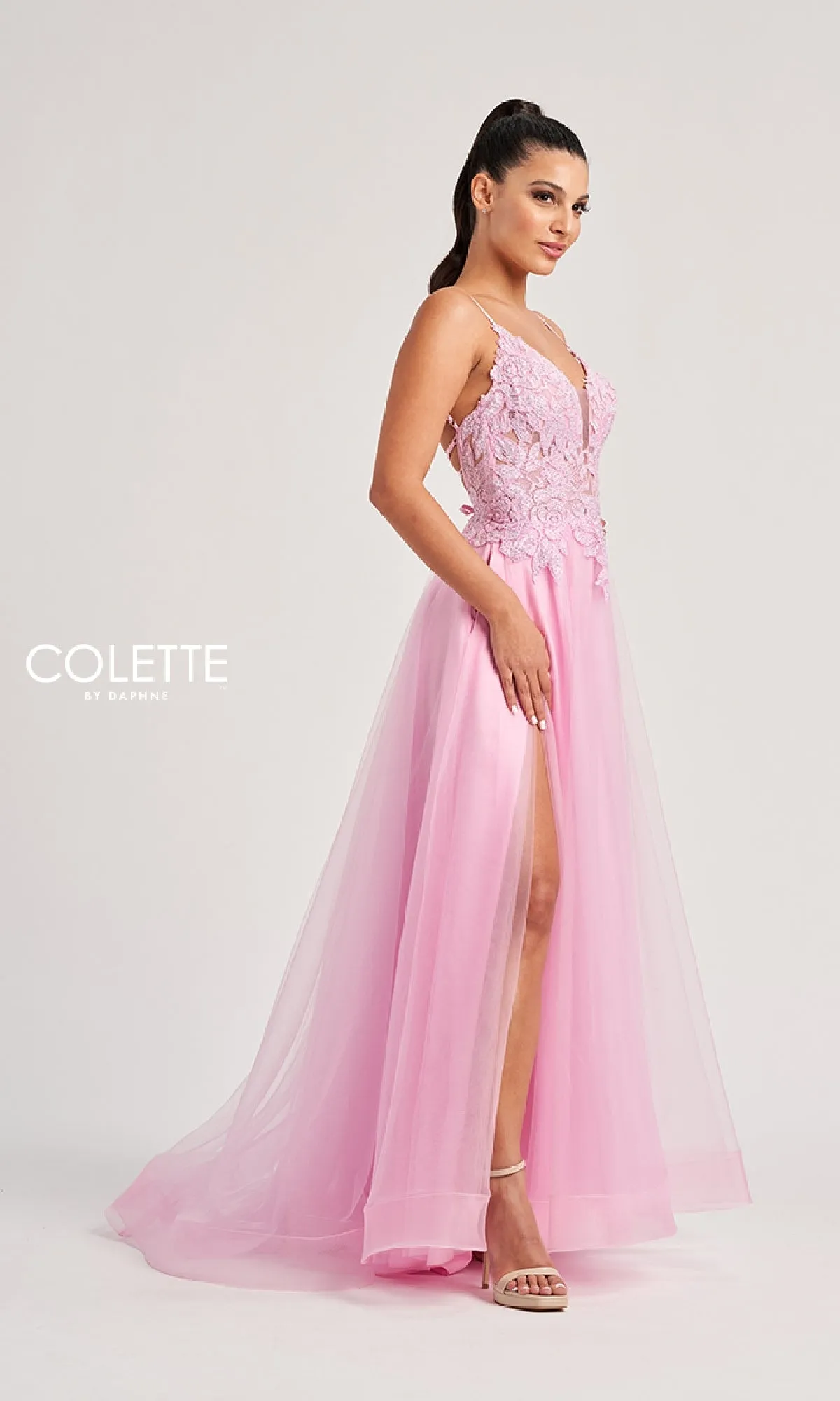 Long Prom Dress: Colette CL8100 sold by PromGirl product image thumbnail 4
