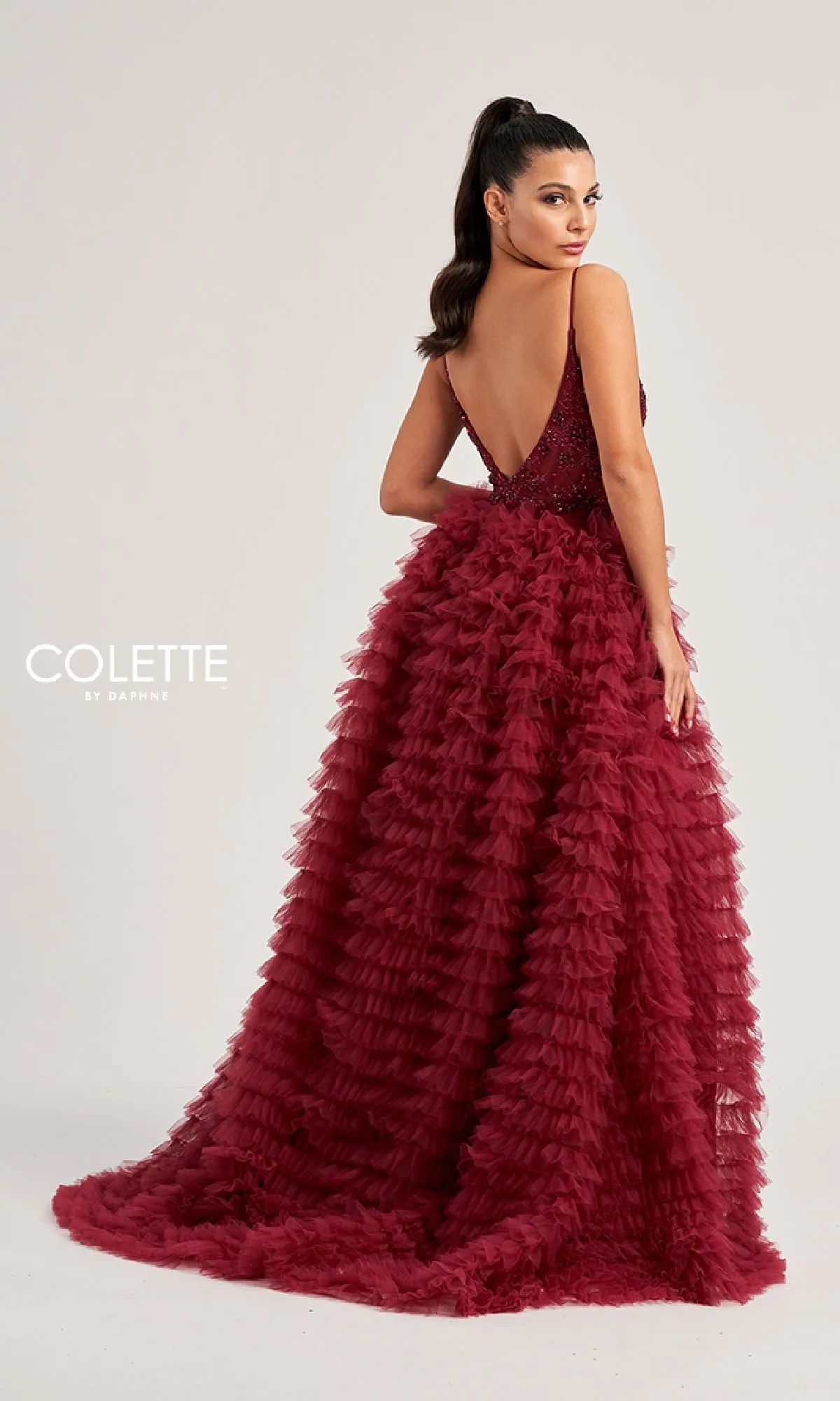 Long Prom Dress: Colette CL8330 sold by PromGirl product image thumbnail 2