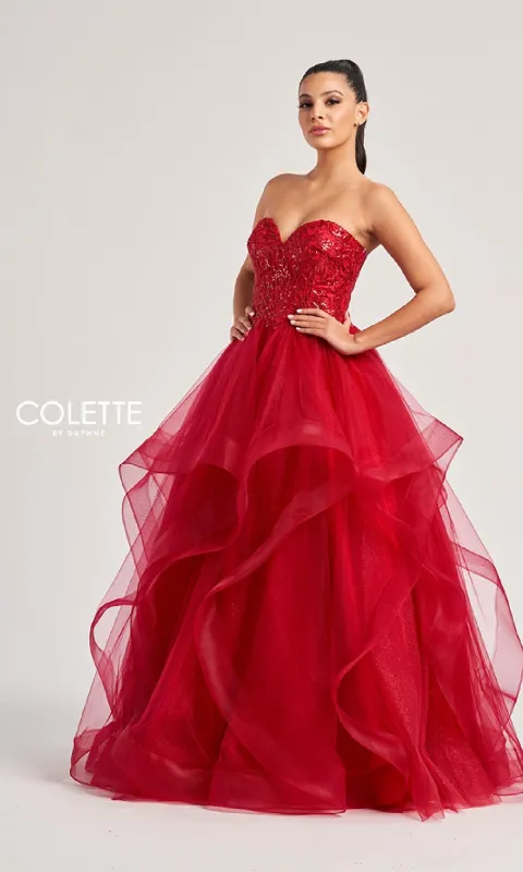 Long Prom Dress: Colette CL8290 sold by PromGirl