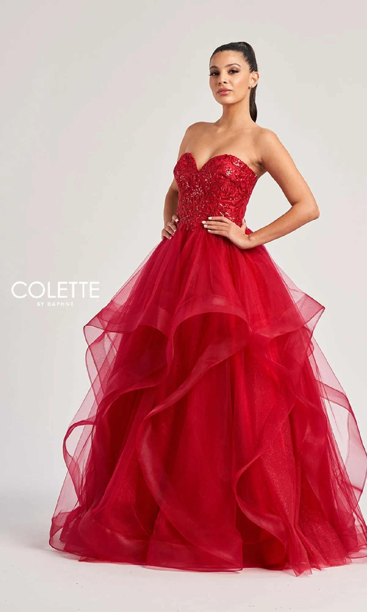 Long Prom Dress: Colette CL8290 sold by PromGirl