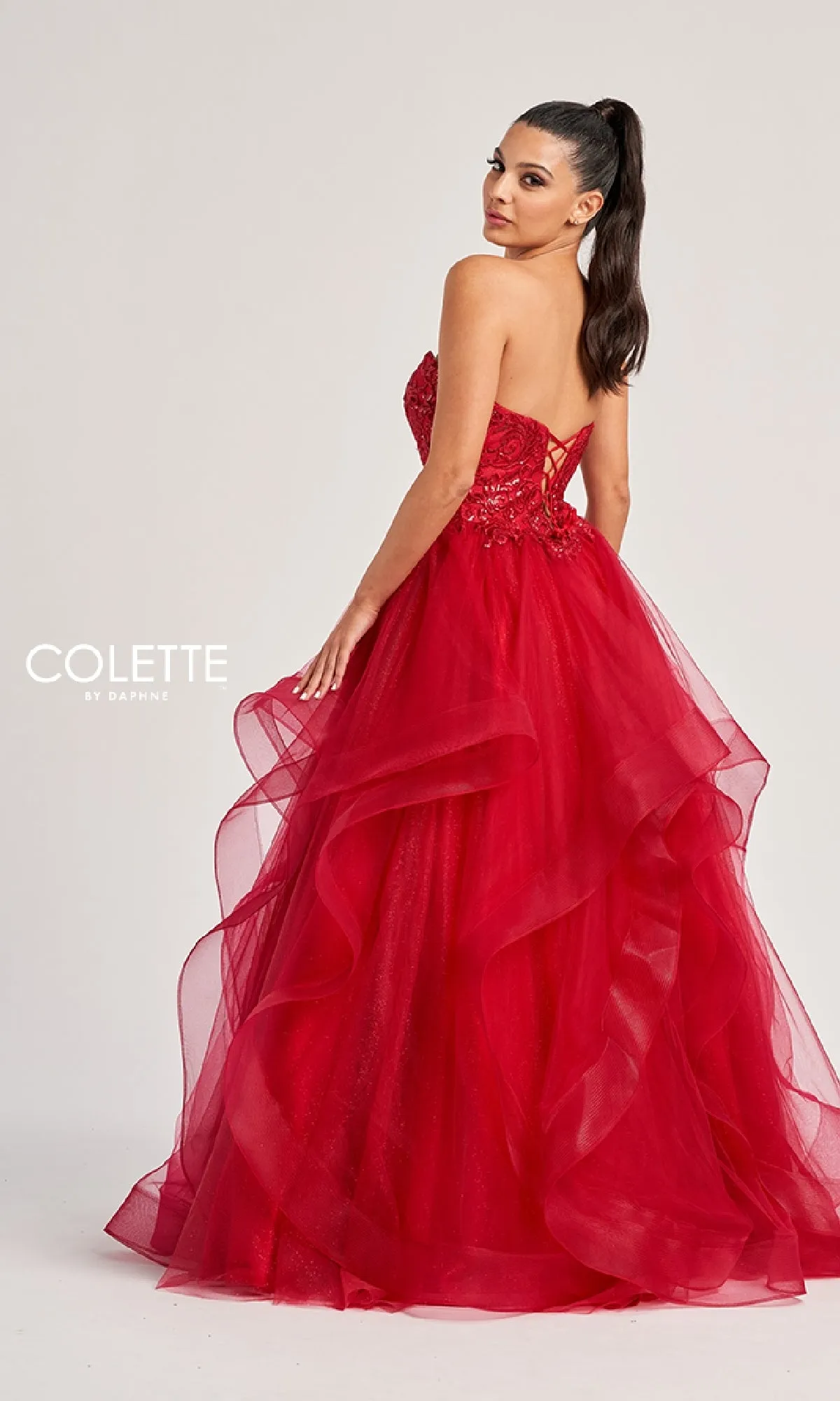 Long Prom Dress: Colette CL8290 sold by PromGirl product image thumbnail 2
