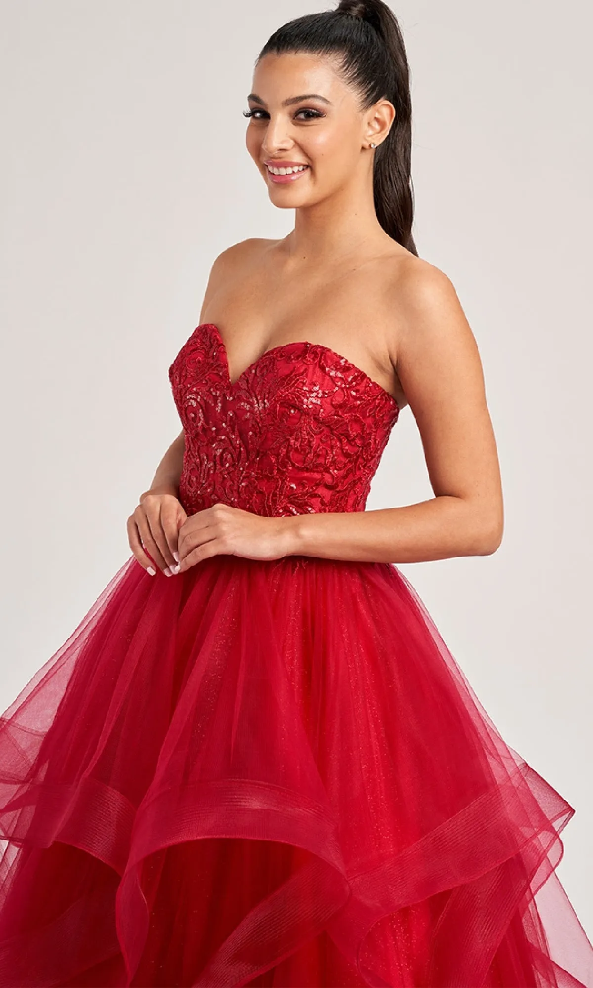 Long Prom Dress: Colette CL8290 sold by PromGirl product image thumbnail 3