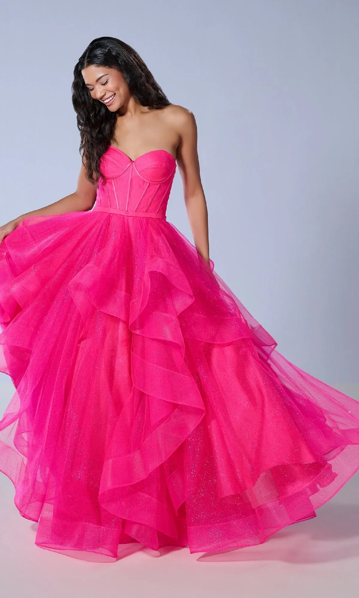 Long Prom Dress: Tiffany 16245 sold by PromGirl product image thumbnail 3