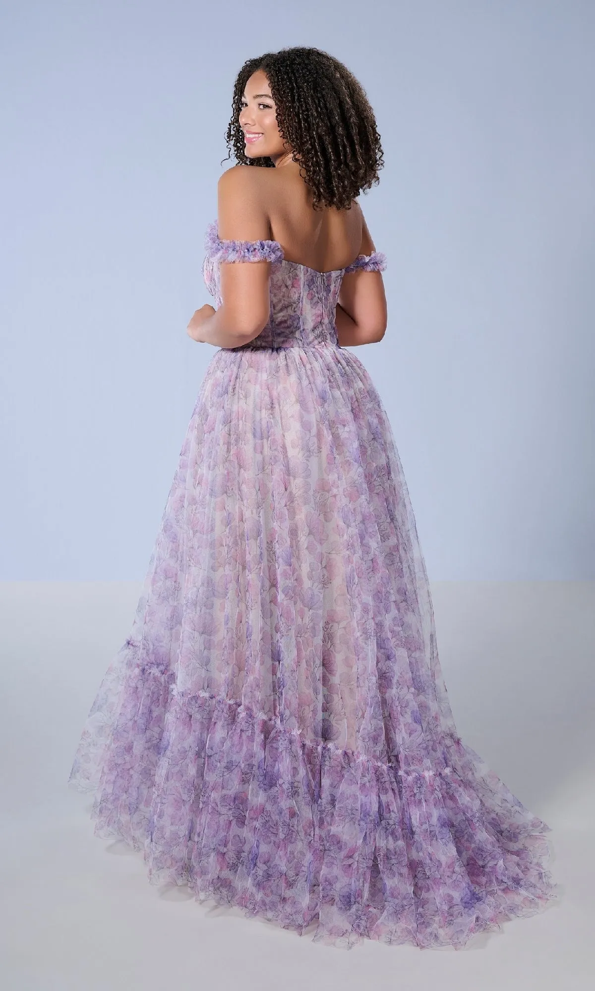 Long Plus-Size Prom Dress: Tiffany 16162 sold by PromGirl product image thumbnail 2