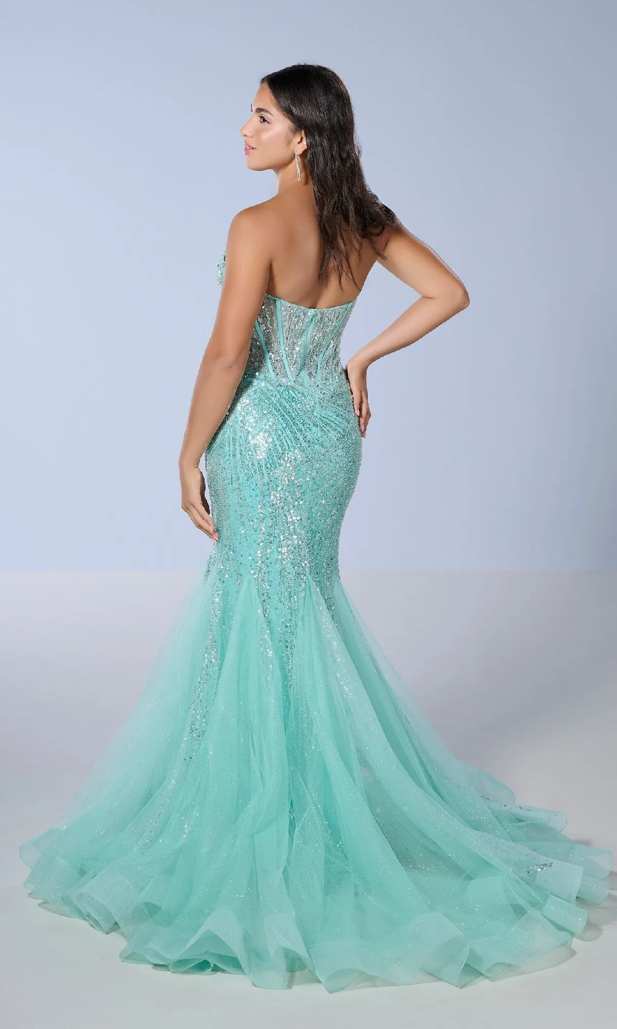 Long Prom Dress: Tiffany 16232 sold by PromGirl product image thumbnail 2
