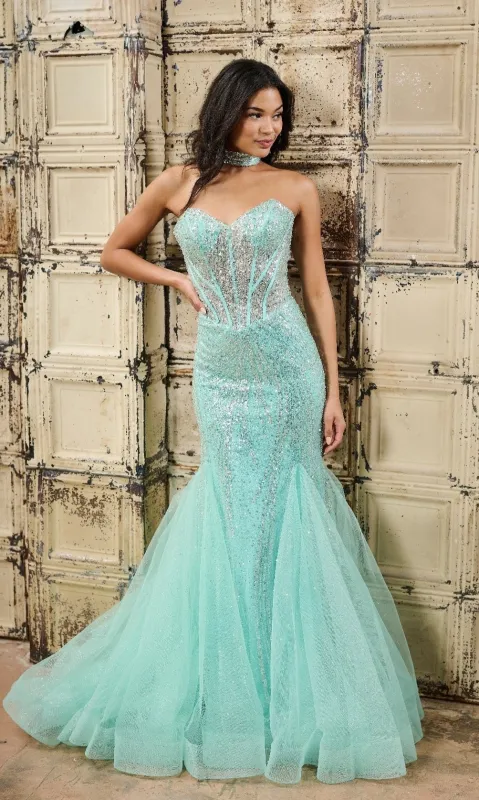 Long Prom Dress: Tiffany 16232 sold by PromGirl