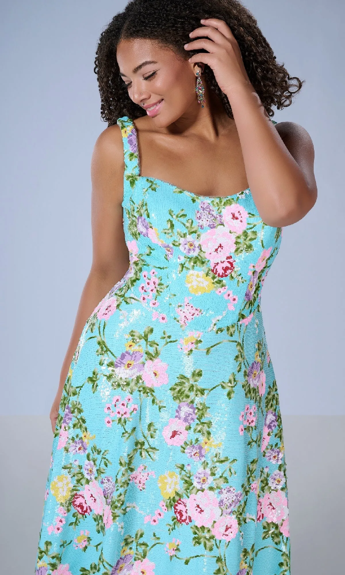Long Plus-Size Prom Dress: Tiffany 16174 sold by PromGirl product image thumbnail 4