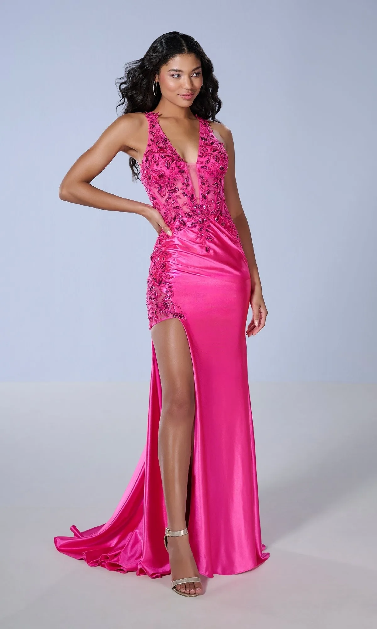 Long Prom Dress: Tiffany 16171 sold by PromGirl product image thumbnail 4