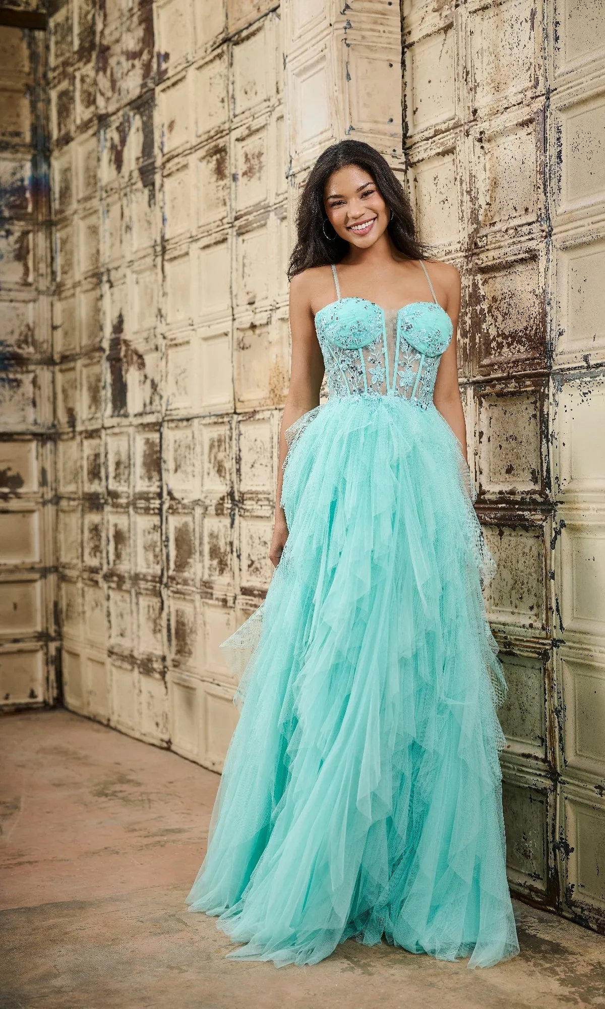 Long Prom Dress: Tiffany 16149 sold by PromGirl