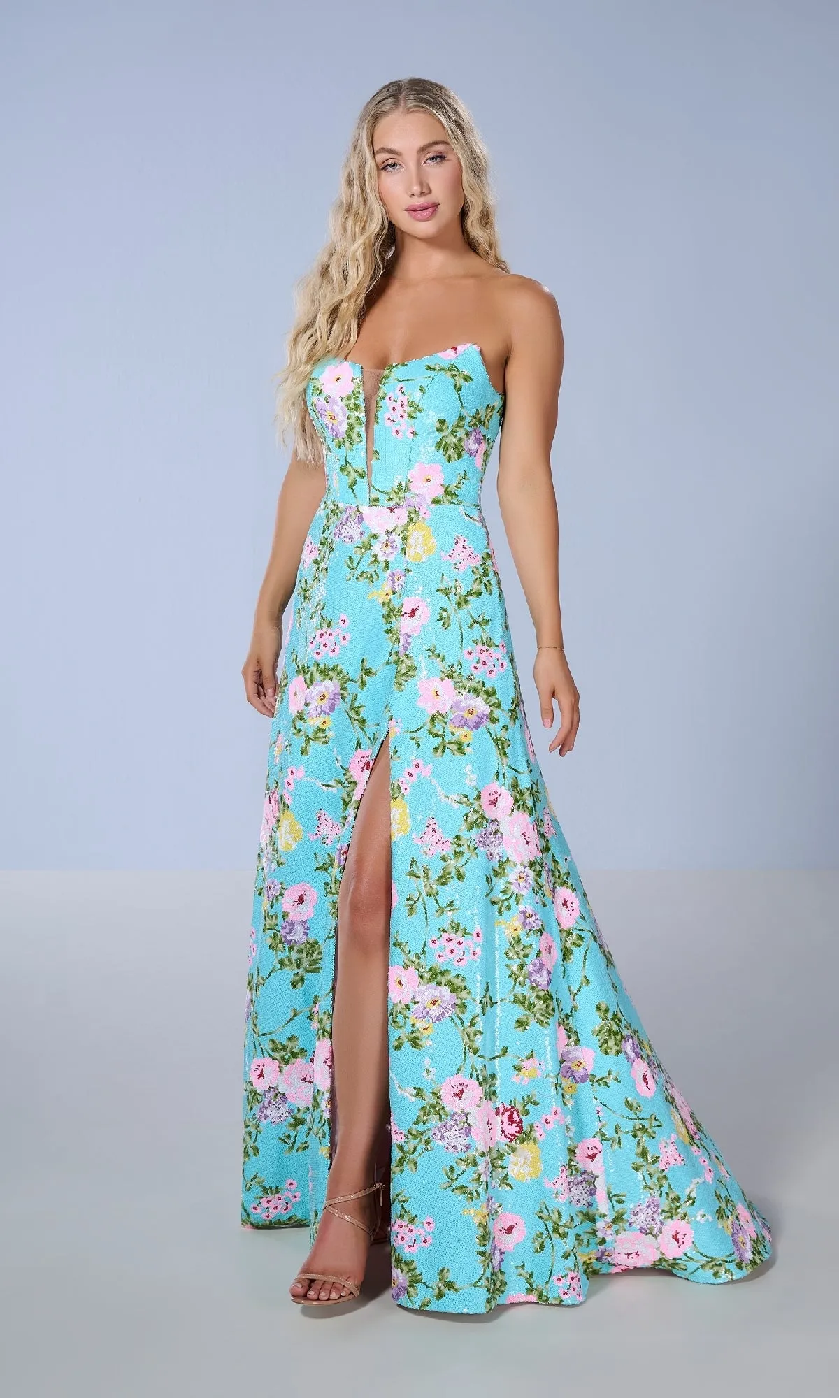 Long Prom Dress: Tiffany 16143 sold by PromGirl product image thumbnail 5