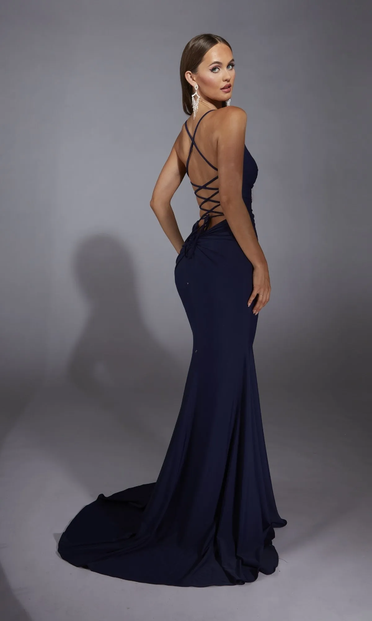 Cowl-Neck Long Prom Dress: Aerie Couture 346 sold by PromGirl product image thumbnail 2