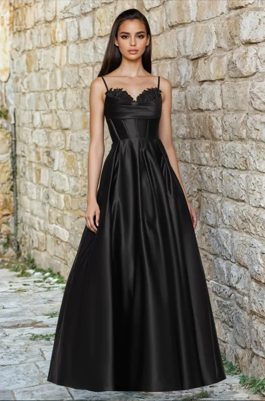 Long Prom Dress: Blondie Nites 5453BN sold by PromGirl