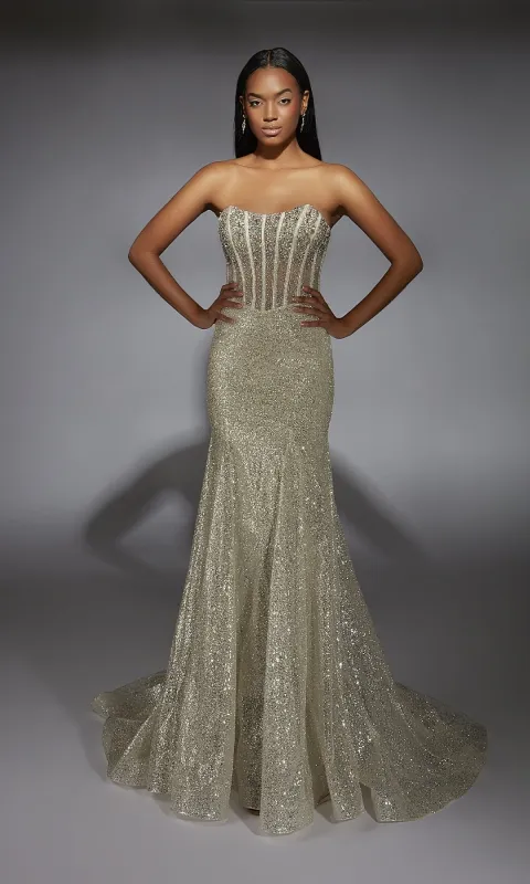 Long Prom Dress: Alyce 61970 sold by PromGirl