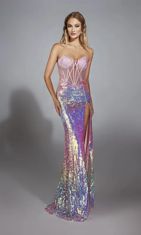 Long Prom Dress: Alyce 61734 sold by PromGirl