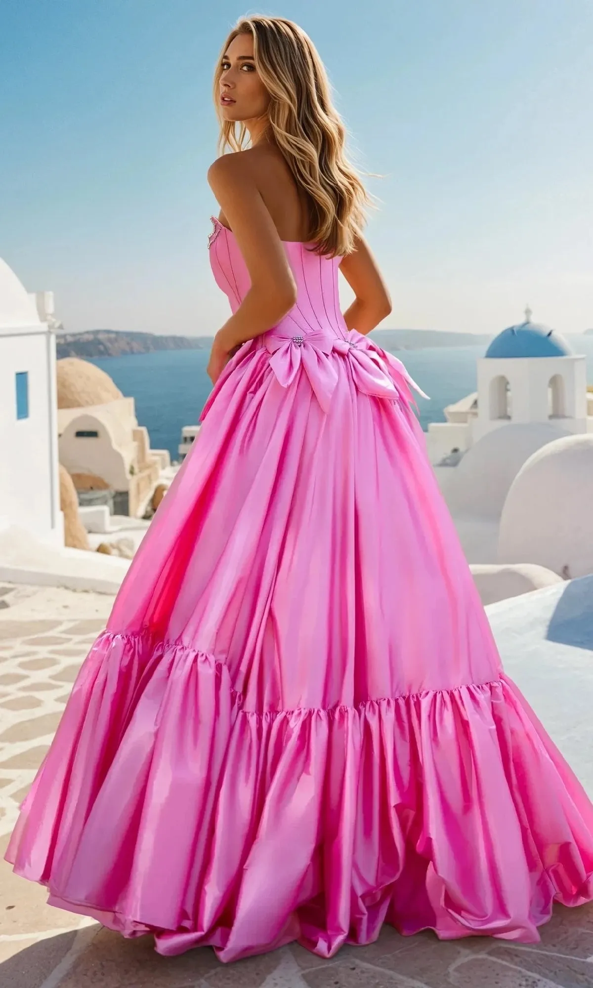 Corset Prom Ball Gown with Bows: PromGirl Exclusive sold by PromGirl product image thumbnail 2