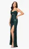 Long Green Sequin Prom Gown: Blondie Nites 5256BN sold by PromGirl
