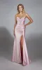 Strapless Long Corset Prom Dress: Alyce 61733 sold by PromGirl