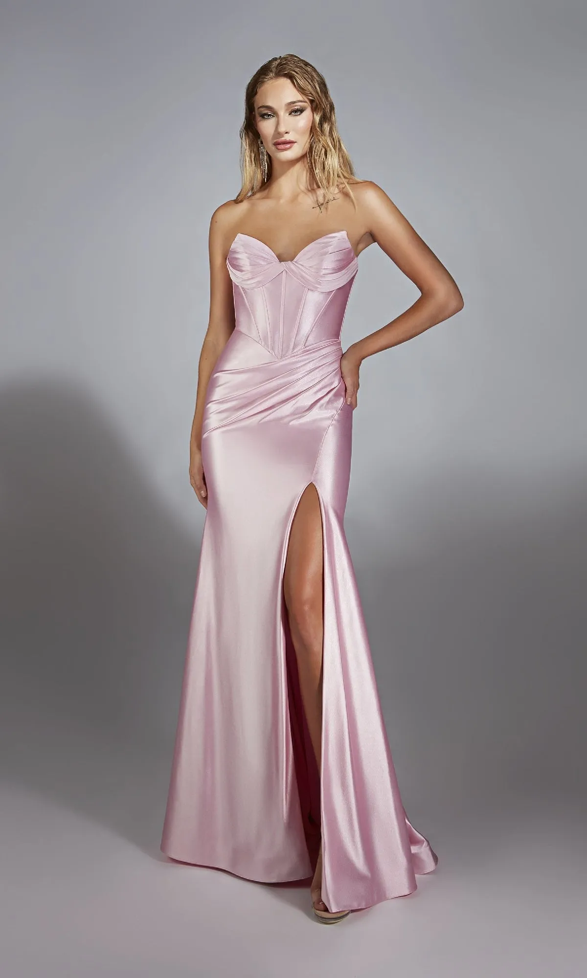 Strapless Long Corset Prom Dress: Alyce 61733 sold by PromGirl product image thumbnail 4
