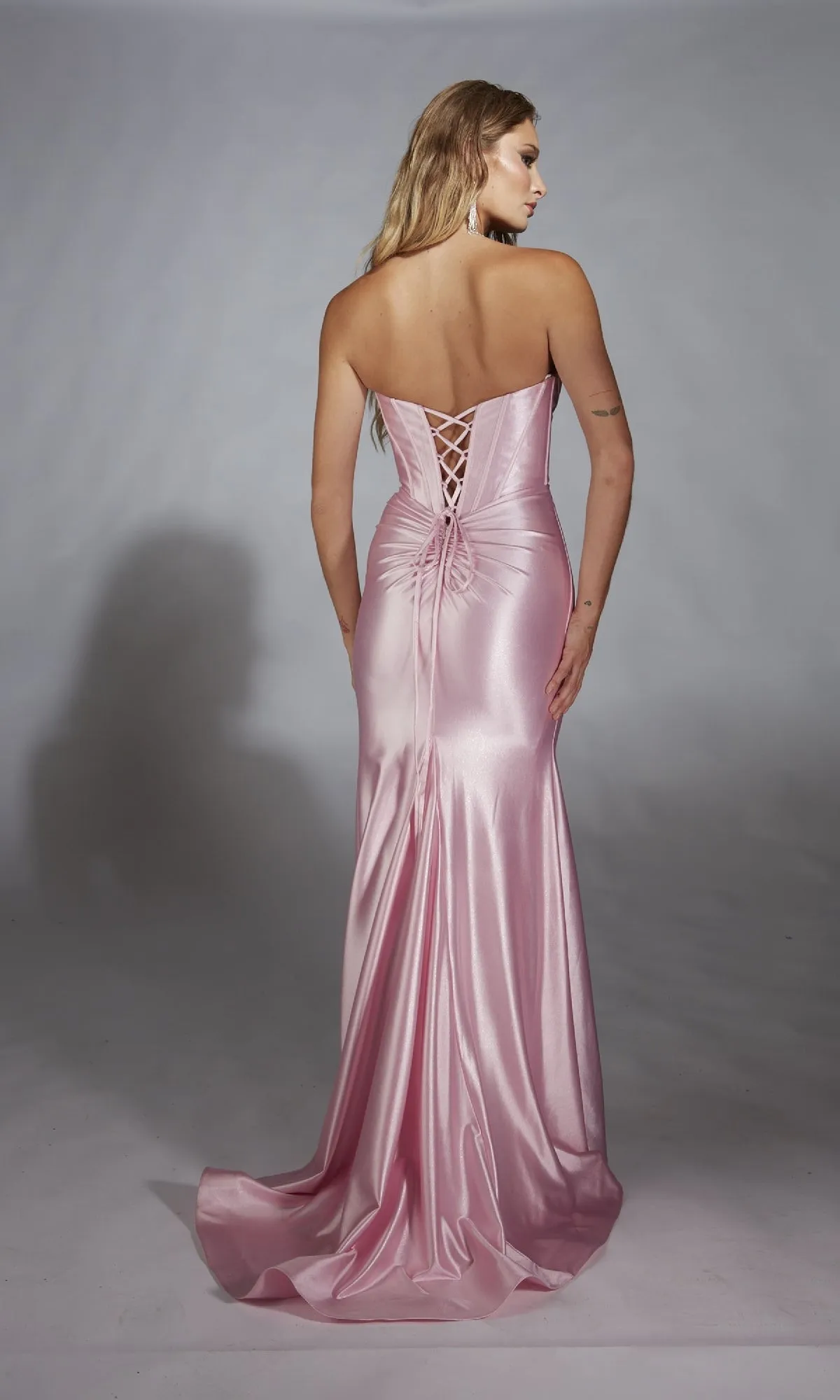 Strapless Long Corset Prom Dress: Alyce 61733 sold by PromGirl product image thumbnail 2