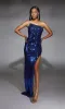 Strapless Long Sequin Prom Gown: Alyce 61747 sold by PromGirl