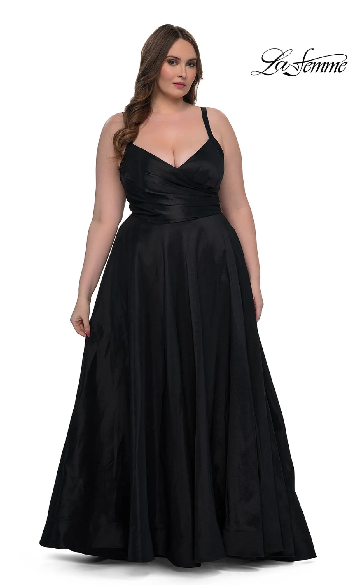 Long Plus-Size Prom Dress: La Femme 33075 sold by PromGirl product image thumbnail 4