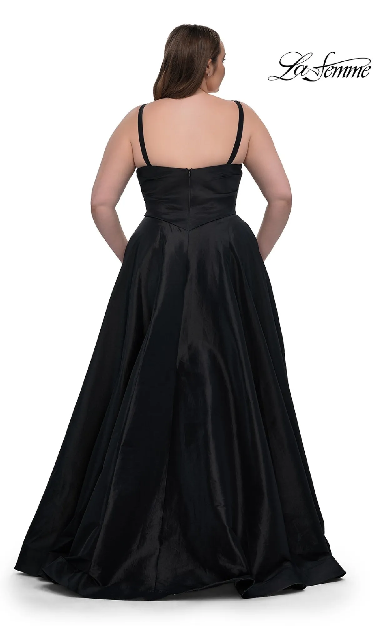 Long Plus-Size Prom Dress: La Femme 33075 sold by PromGirl product image thumbnail 2