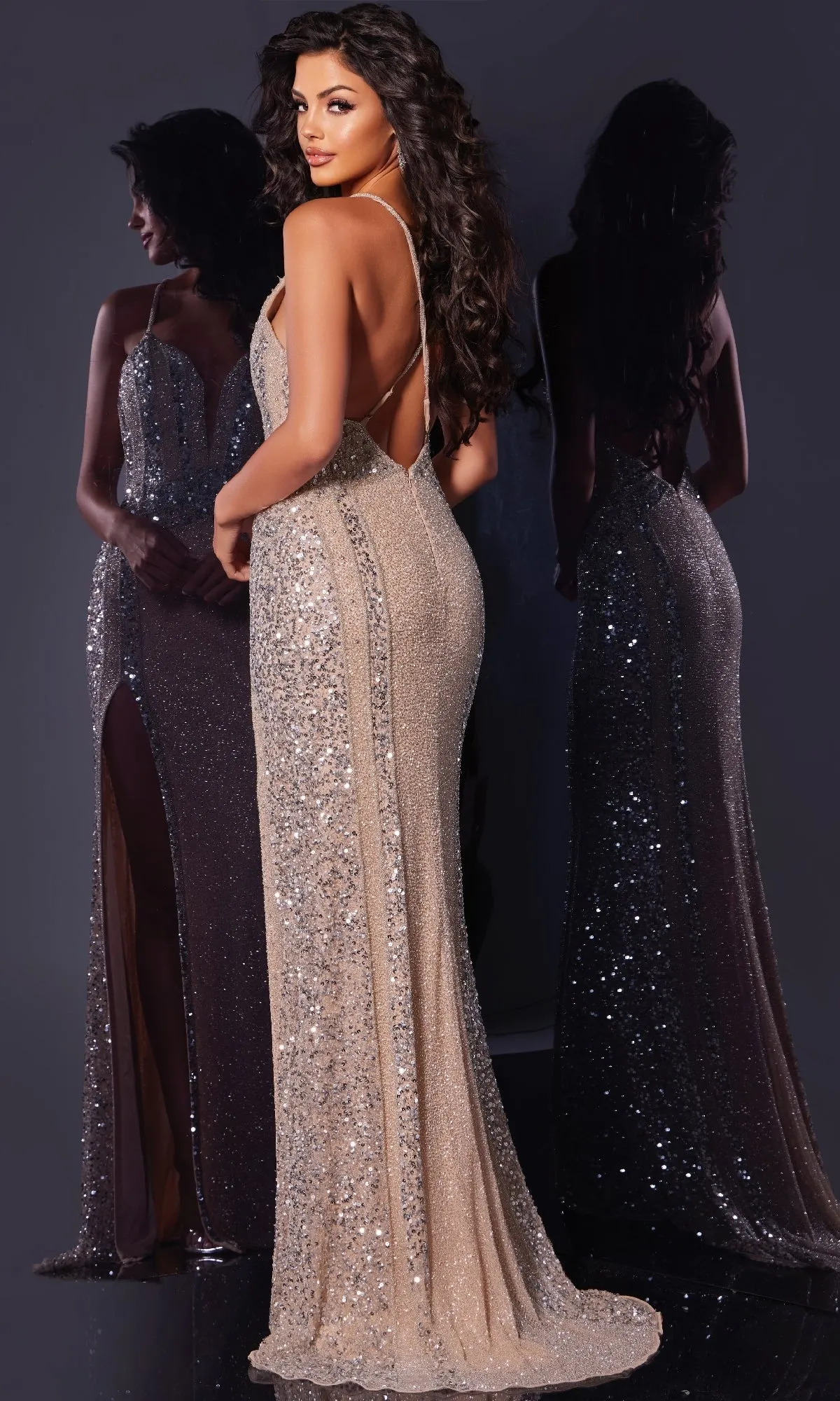 Long Prom Dress: Jovani 43918 sold by PromGirl product image thumbnail 2