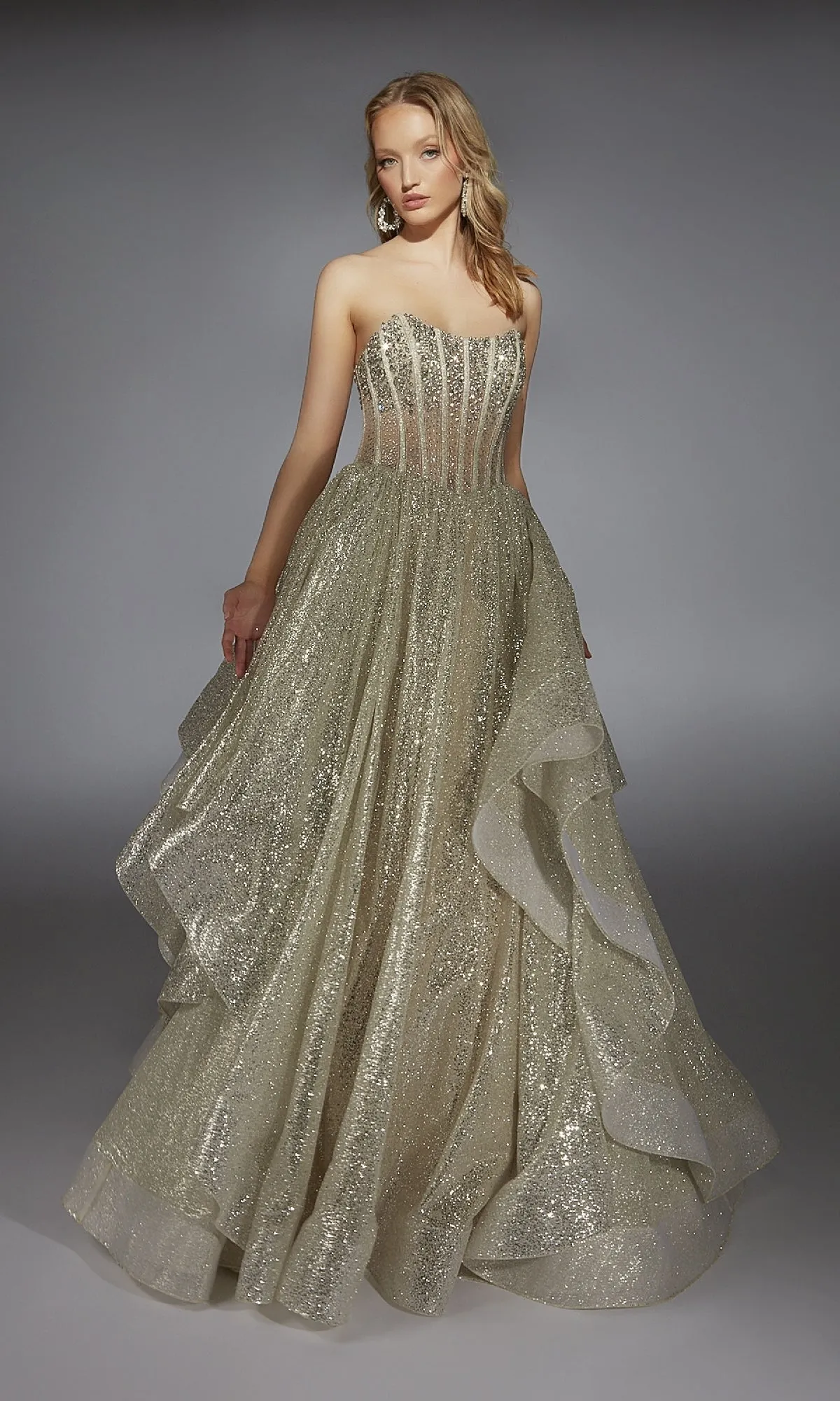 Long Prom Dress: Alyce 61971 sold by PromGirl product image thumbnail 3