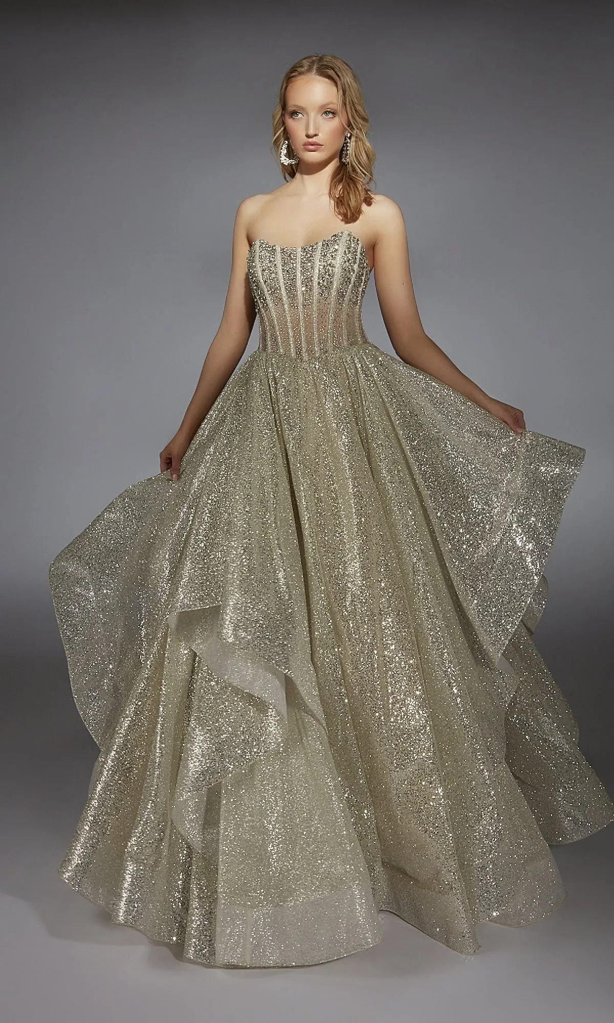 Long Prom Dress: Alyce 61971 sold by PromGirl product image thumbnail 4