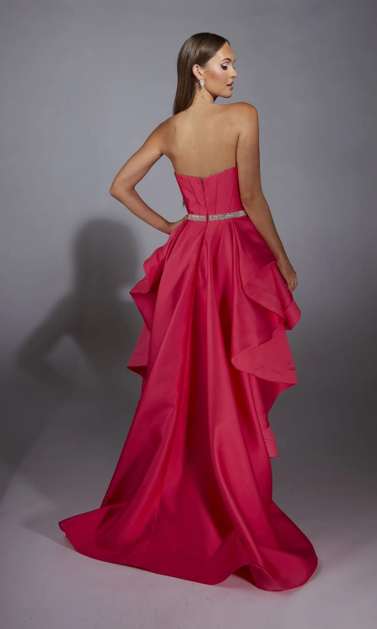 High-Low Strapless Prom Dress: Alyce 61934 sold by PromGirl product image thumbnail 2