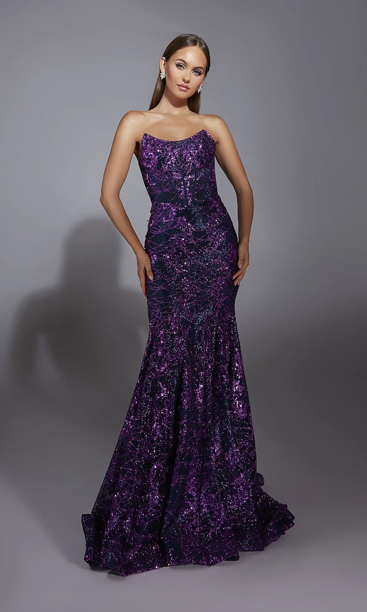 Long Prom Dress: Alyce 61887 sold by PromGirl