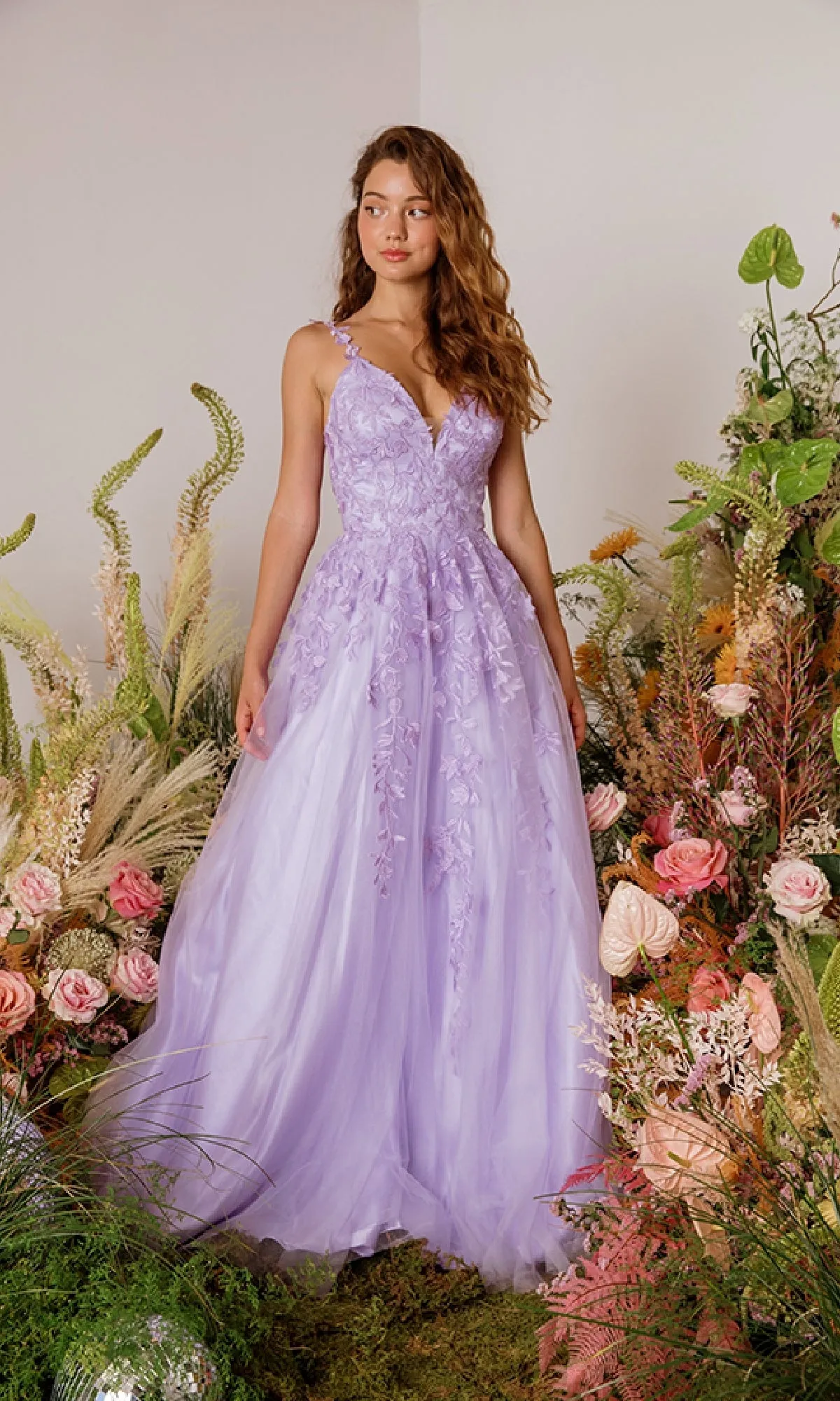 Embroidered-Lace Long Prom Dress: Eureka 9858 sold by PromGirl product image thumbnail 5