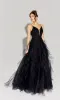 Ruffled Long Glitter Prom Ball Gown: Eureka EK188 sold by PromGirl