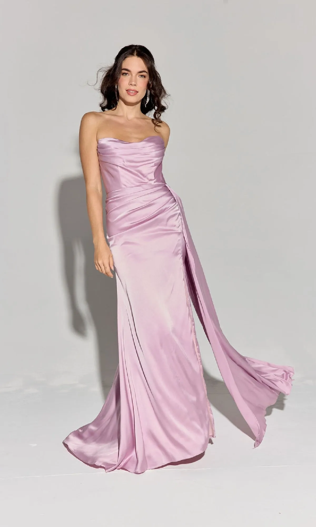 Strapless Long Satin Prom Dress: Eureka EK118 sold by PromGirl product image thumbnail 3