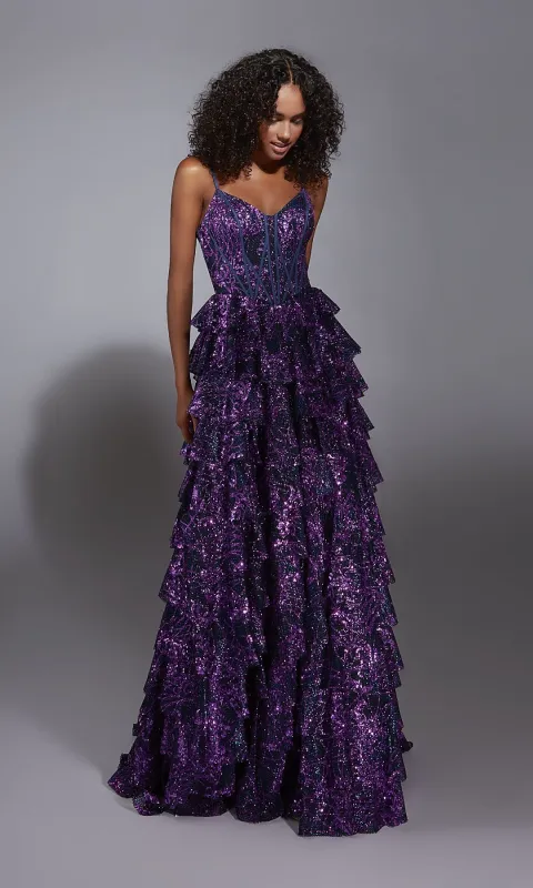 Long Prom Dress: Alyce 61886 sold by PromGirl