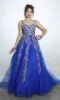 Long Blue Sweetheart Prom Gown: Eureka EK115 sold by PromGirl