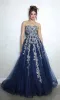 Long Blue Sweetheart Prom Gown: Eureka EK115 sold by PromGirl