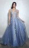 Long Blue Sweetheart Prom Gown: Eureka EK115 sold by PromGirl
