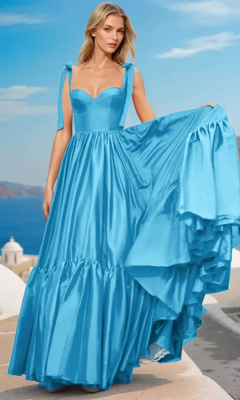 Prom Dress with Shoulder Bows: PromGirl Exclusive sold by PromGirl