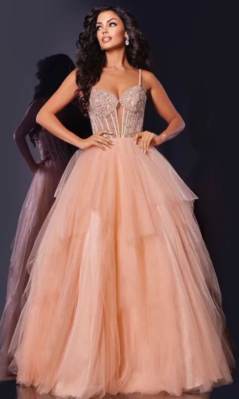 Long Prom Dress: Jovani 43254 sold by PromGirl