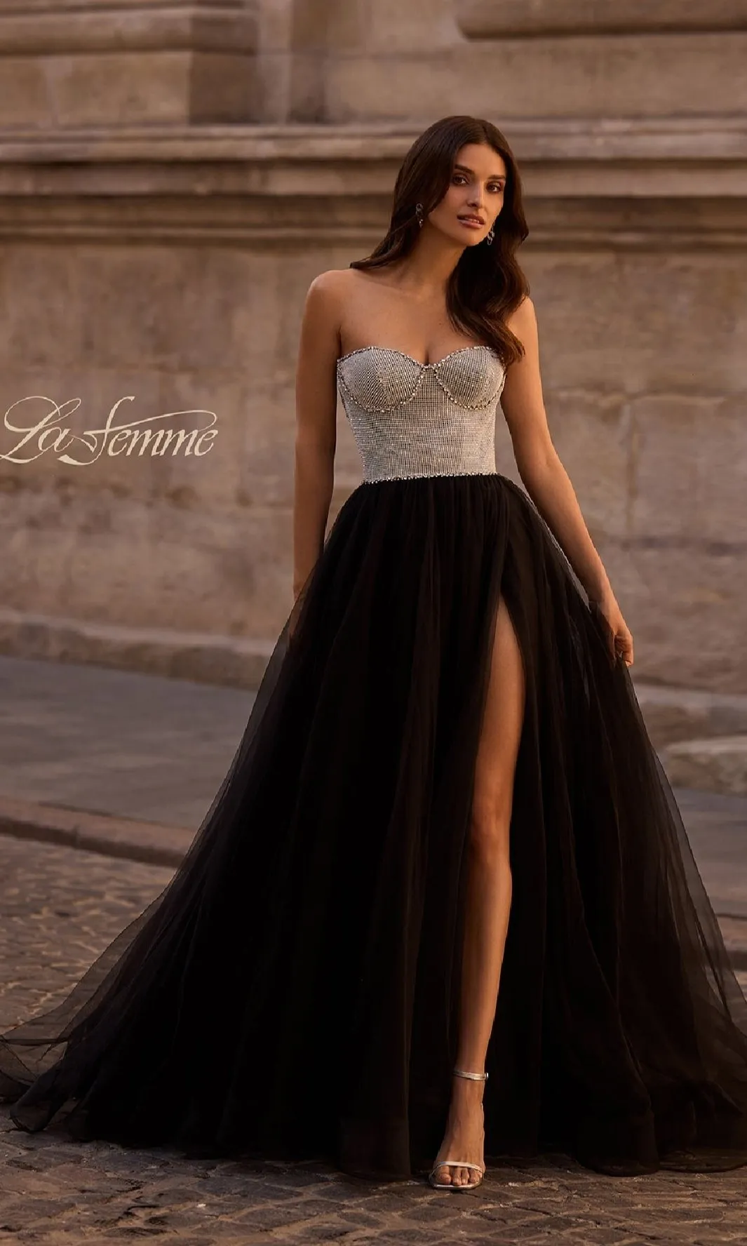 Long Prom Dress: La Femme 32704 sold by PromGirl