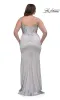Plus-Size Long Satin Prom Dress: La Femme 32430 sold by PromGirl