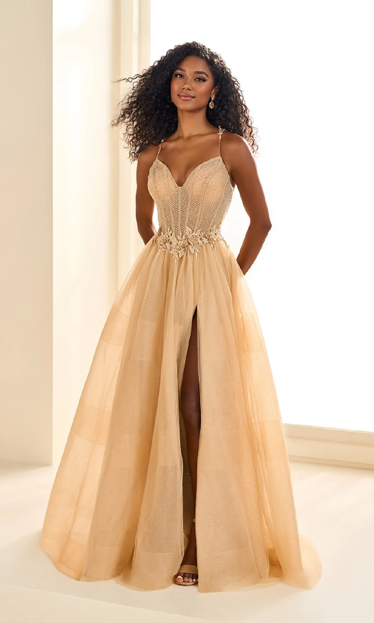 Long Prom Dress: Ellie Wilde EW36058 sold by PromGirl product image thumbnail 3