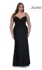 Plus-Size Long Corset Prom Dress: La Femme 32449 sold by PromGirl