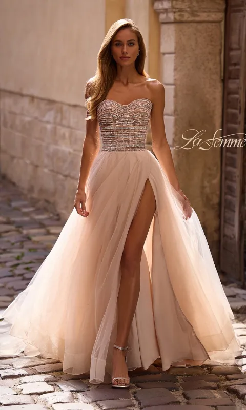 Long Prom Dress: La Femme 32875 sold by PromGirl