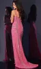 Long Pink Prom Dress: Jovani 44637 sold by PromGirl