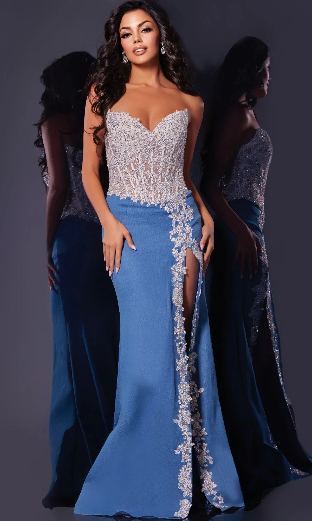 Long Prom Dress: Jovani 43341 sold by PromGirl product image thumbnail 4